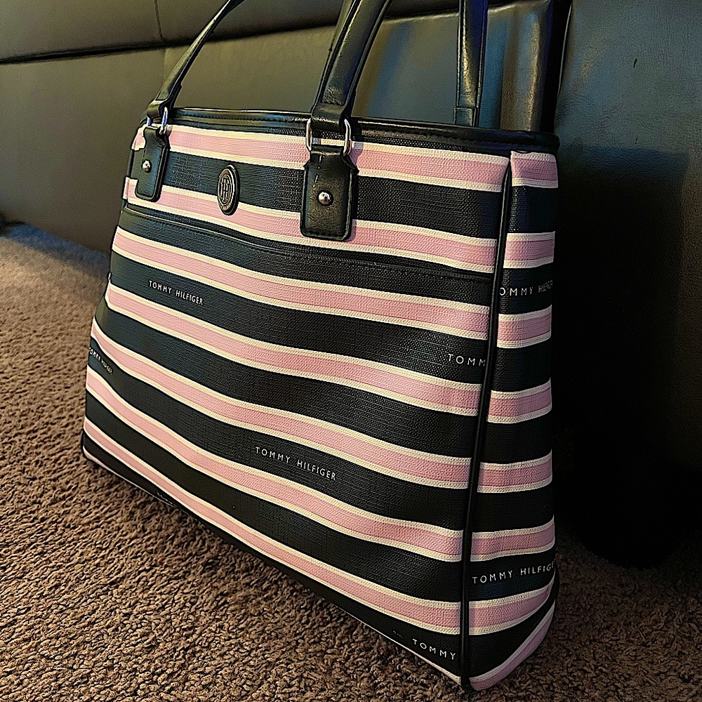 Striped Tommy Hilfiger Tote Bag